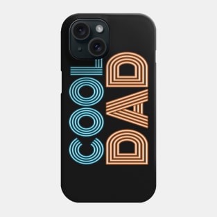 Simple Cool Dad Father's Day Neon Retro Typography Phone Case