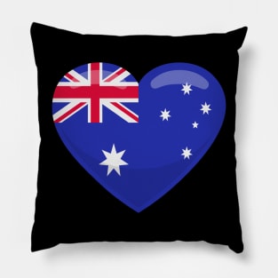 New Zealand Flag Heart Pillow