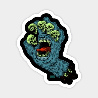 Shouting Skullfingers Magnet