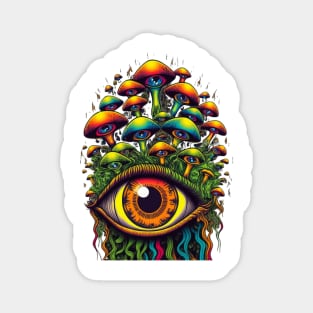 Mushroom eyes Magnet