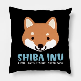 Shiba Inu: Loyal Intelligent Cutie Face Pillow