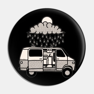 Vanlife on a rainy day Pin