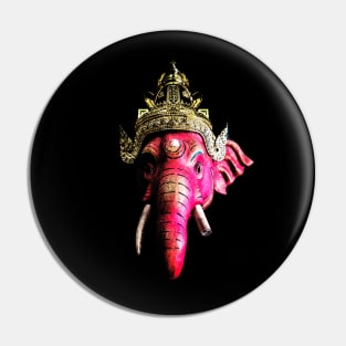 Ganesh Red Head Pin