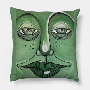 green with envy Pillow