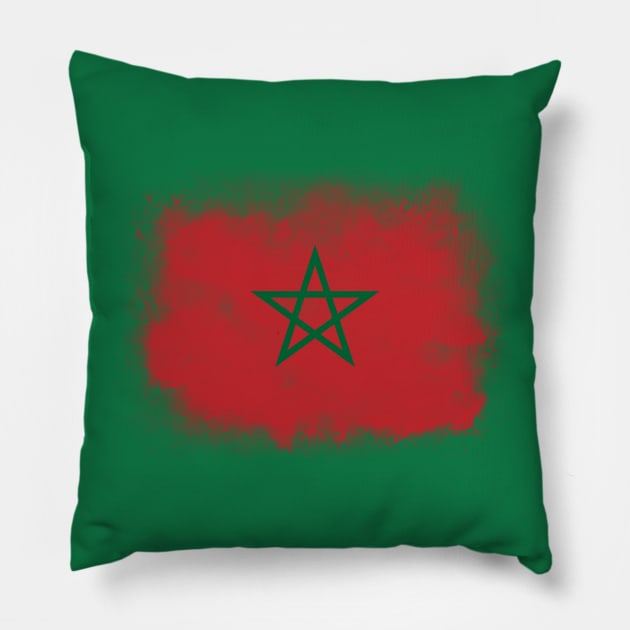 morocco flag Pillow by psychoshadow