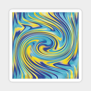 Abstract Swirl Art Magnet