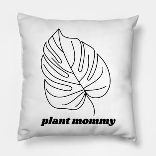 Plant Mommy Succulent House Plants Organic Monstera Leaf Pillow