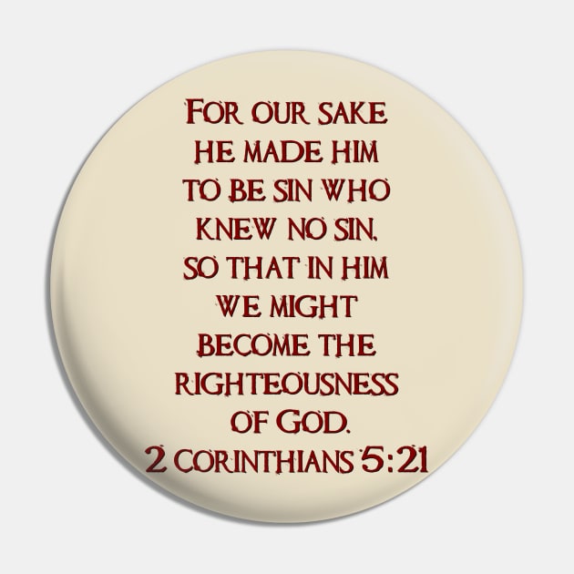 2 Corinthians 5:21 Scripture Tee Pin by AlondraHanley