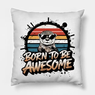 Funny otter Pillow