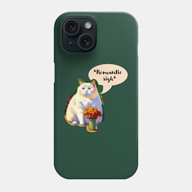 Fat Romantic Cat Phone Case by DestructoKitty