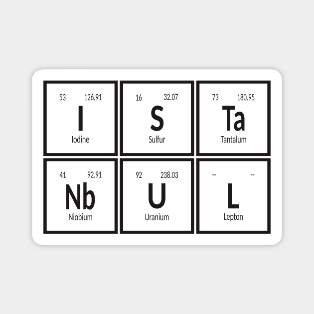 Istanbul City | Periodic Table of Elements Magnet by Maozva-DSGN