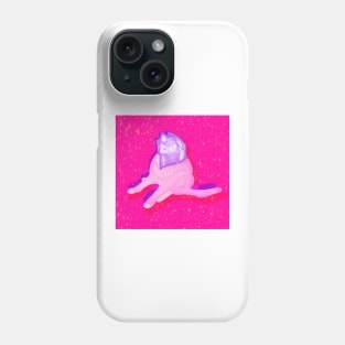 Kitty stuck in wrapper kawaii sparkle pink yeah idk Phone Case
