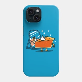 Cute Original Funny Kawaii Slice Of Cake Food Cartoon For Pi Day Foodies Phone Case