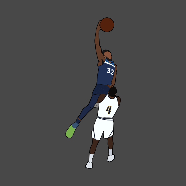 Karl Anthony Towns Dunk on Paul Millsap - Minnesota Timberwolves by xavierjfong