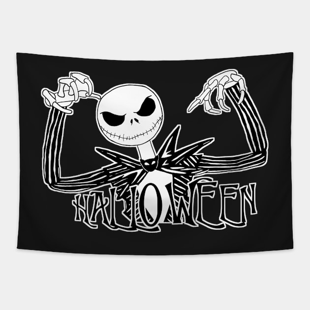 Halloween Tapestry by Mhaddie