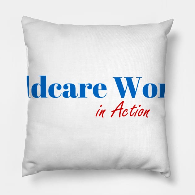 Childcare Worker Mission Pillow by ArtDesignDE