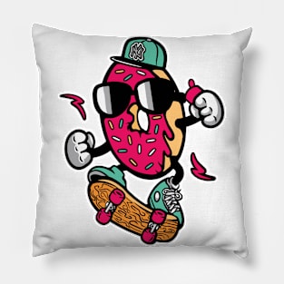 Donut Skater Pillow