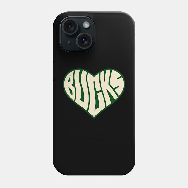 Milwaukee basketball warp text Phone Case by BURN444