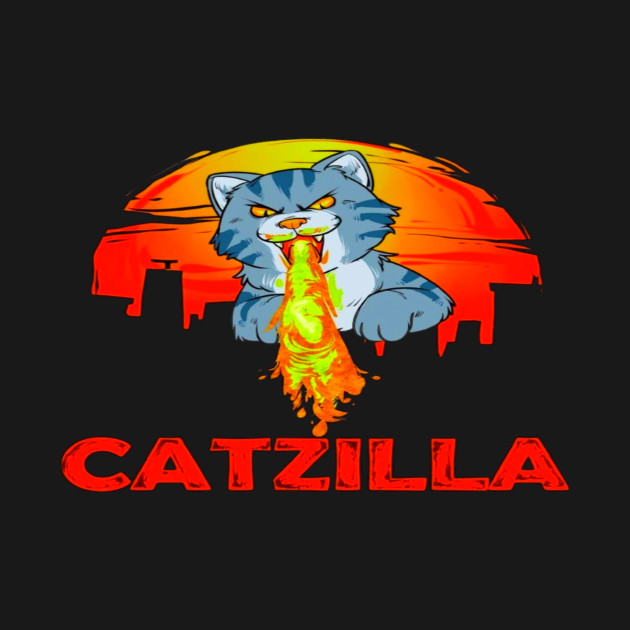 Disover Cat zilla - Catzilla - T-Shirt