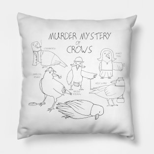 Murder Mystery of Crows Pillow