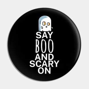 Say boo and scary on Pin