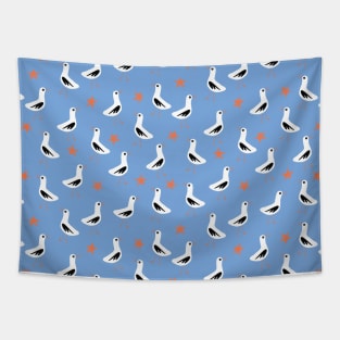 Seagulls Blue Tapestry