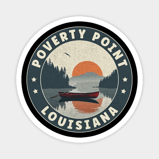 Poverty Point Reservoir Louisiana Sunset Magnet by turtlestart