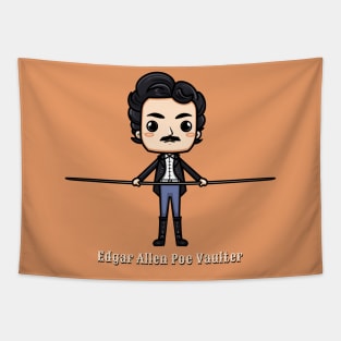 Edgar Allen Poe Vaulter Funny Writer Guy Tapestry