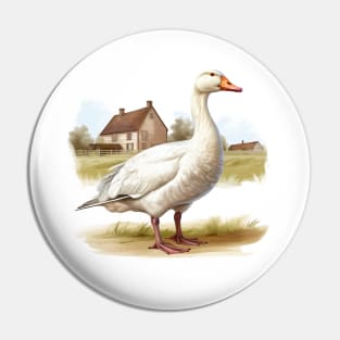 White Goose Pin