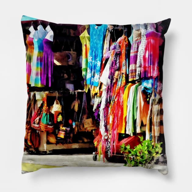 Freeport, Bahamas - Shopping at Port Lucaya Marketplace Pillow by SusanSavad