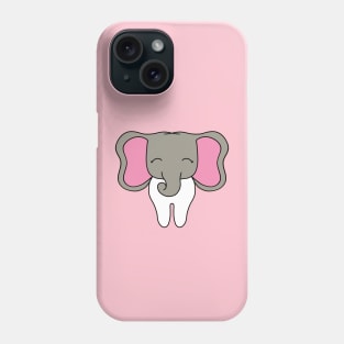 Cute Molar with Elephant head illustration - for Dentists, Hygienists, Dental Assistants, Dental Students and anyone who loves teeth by Happimola Phone Case