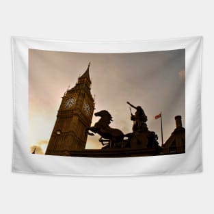 Big Ben Boadicea's Chariot Westminster London Tapestry