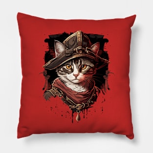 cat pirate Pillow