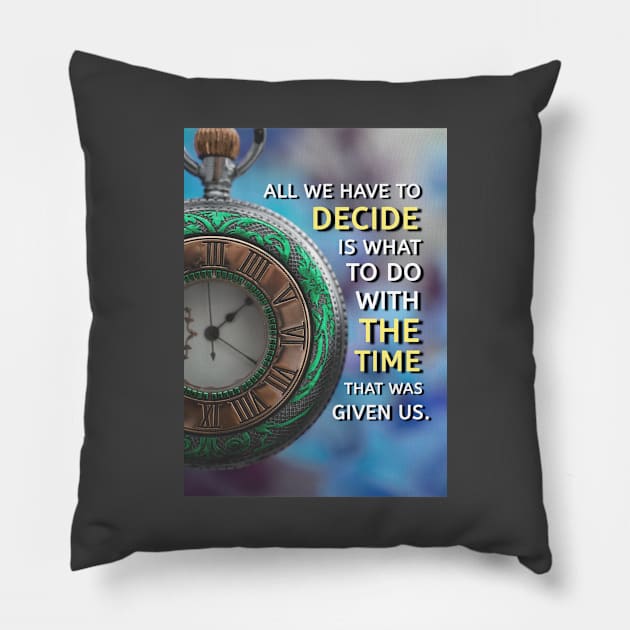 Spend Your Time Wisely Pillow by Millionaire Quotes