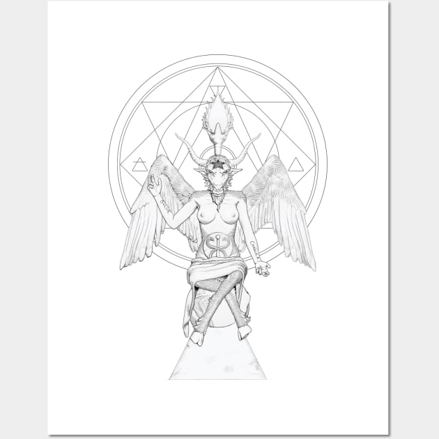 baphomet line drawing