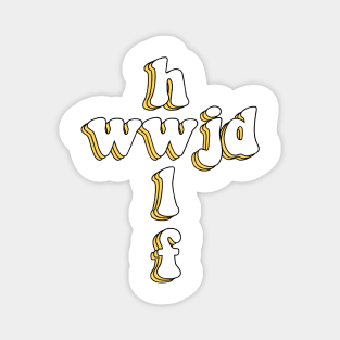 wwjd x hwlf Magnet