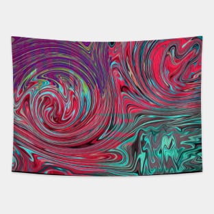 Psychedelic abstract full size pattern Tapestry