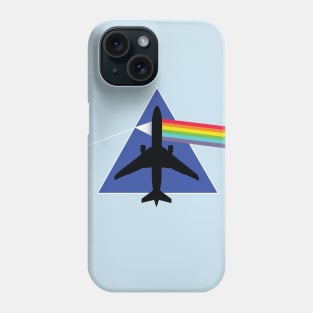 Airplane Rainbow Shine Design Phone Case