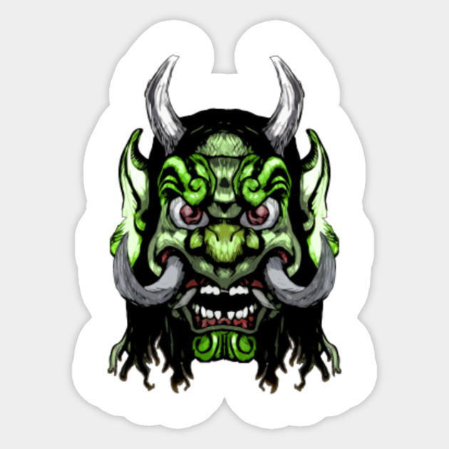 Demon Face Demon Aufkleber Teepublic De With tenor, maker of gif keyboard, add popular demon face animated gifs to your conversations. teepublic