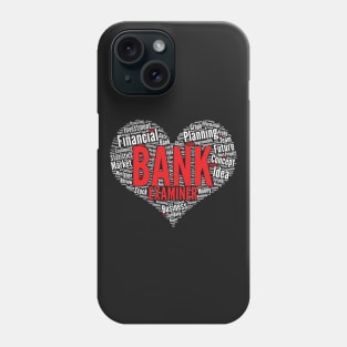 Bank Examiner Heart Shape Word Cloud product Phone Case