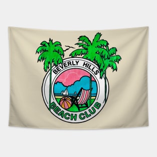 Beverly Hills Beach Club - Retro Summer Design Tapestry