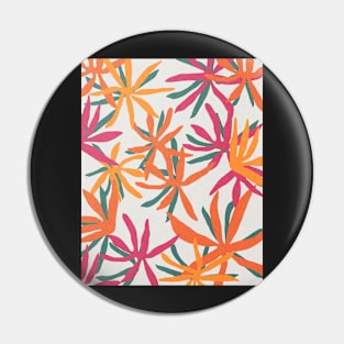 Abstract flowers, Retro, Mid century art Pin