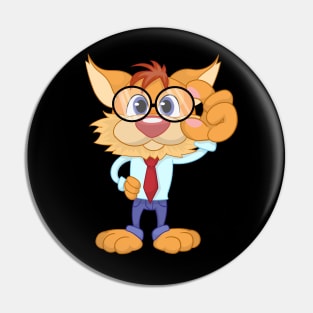 Cat cartoon Pin