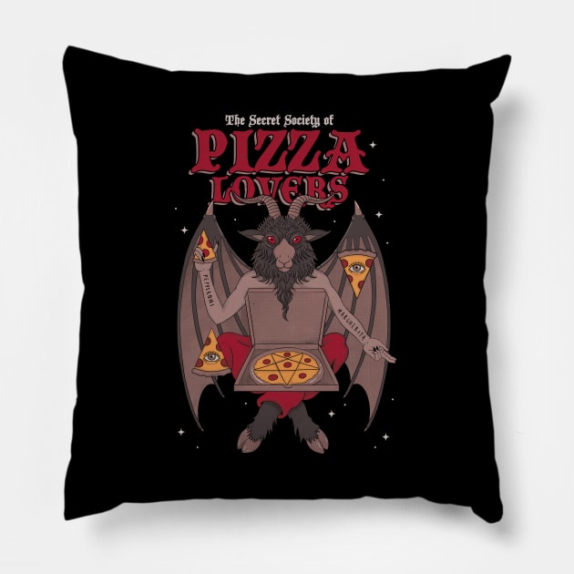 Pizza Lovers Pillow by thiagocorrea