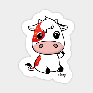 Cute Strawberry Cow Magnet