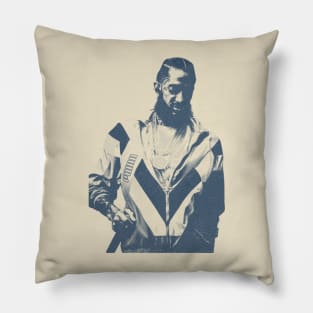 Nipsey - Blue Vintage Color Pillow