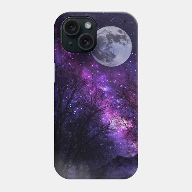 Galaxy Moon Phone Case by Astrablink7