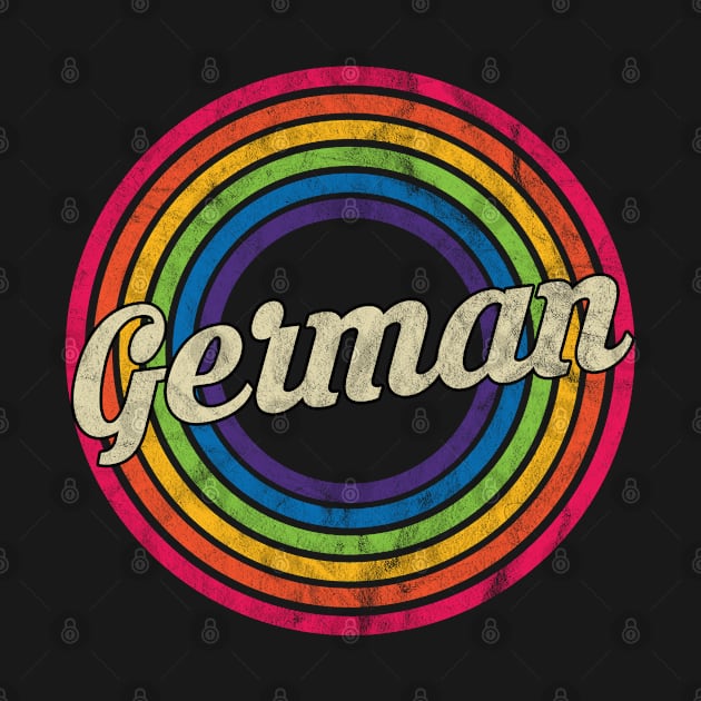 German - Retro Rainbow Faded-Style by MaydenArt