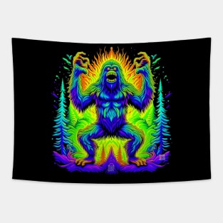 Screaming Sasquatch Tapestry