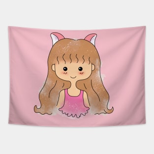 Happy smiling girl. #design Tapestry